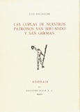 Las coplas de nuestros patronos San Servando y San German Las coplas de nuestros patronos San Servando y San German