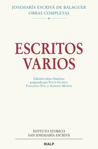 Escritos varios (1927-1974). Edición crítico-histórica